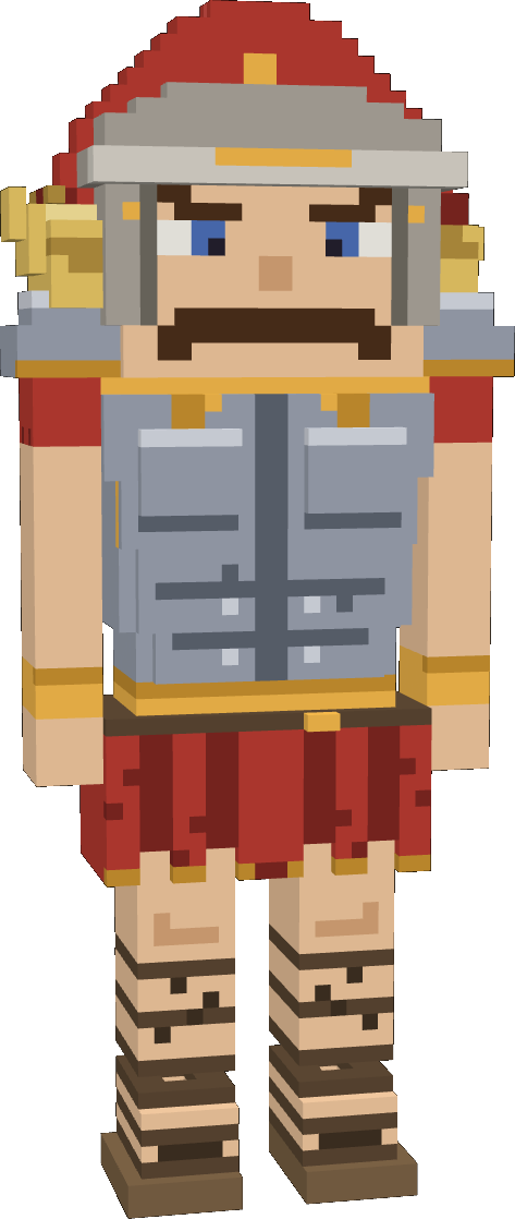 Gymothy voxel legionary character — your Legend